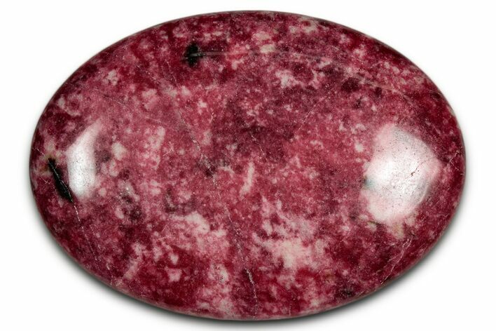 Vibrant Polished Thulite Stone - Trondheim, Norway #343906